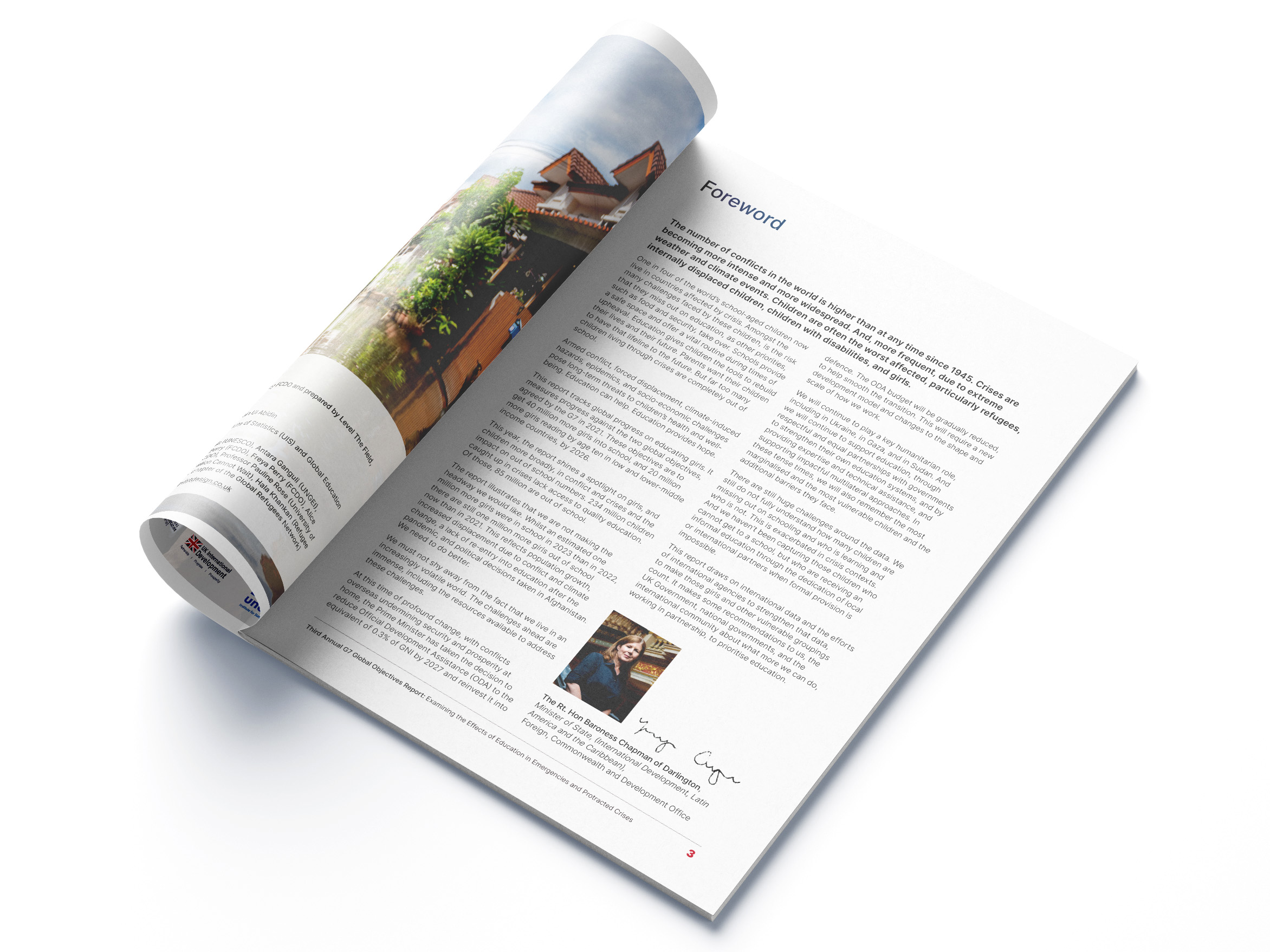 GO report first spread, executive summary