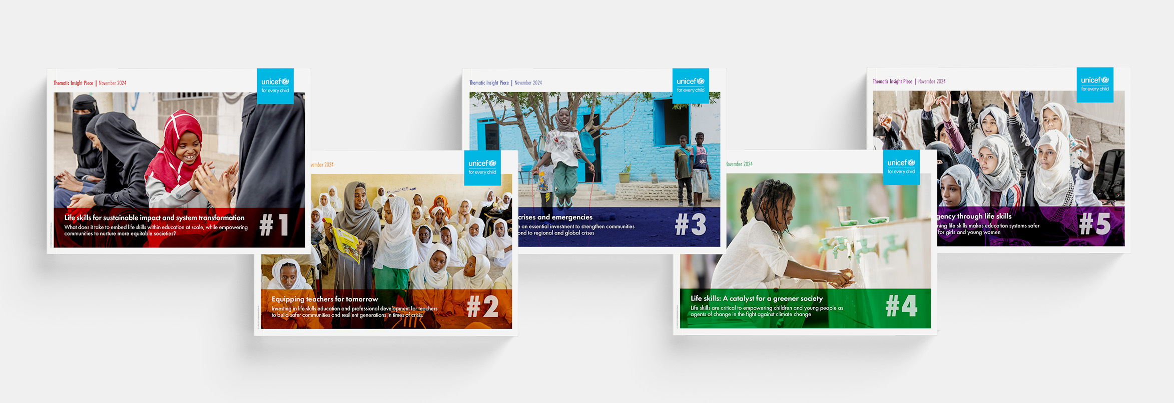 Unicef Thematic Insight Pieces Covers